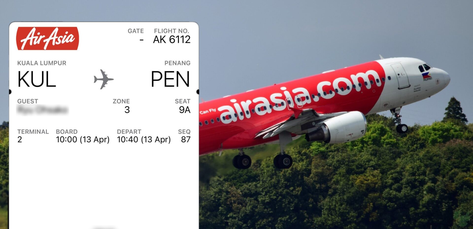 エアアジアの搭乗券をiPhone の Apple Wallet に追加する方法